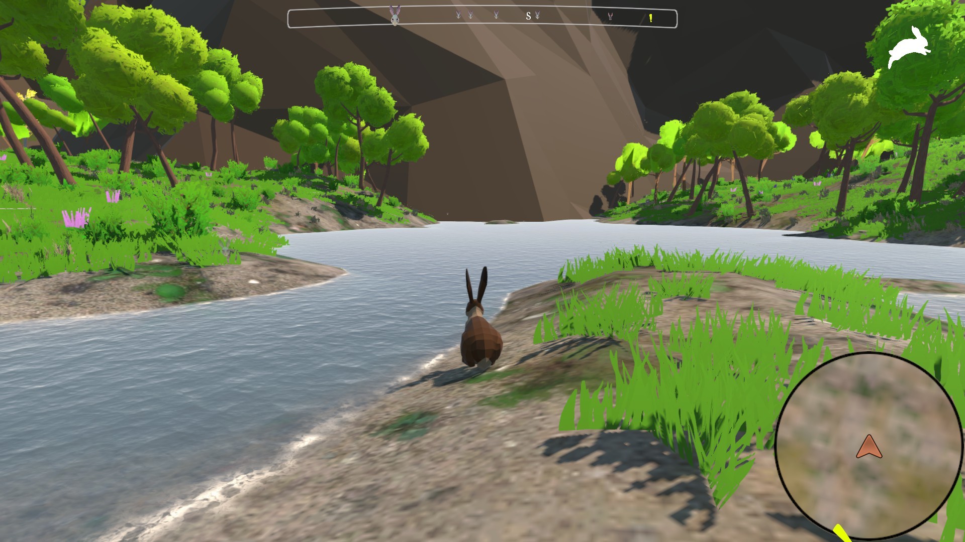 Colorful forest environment