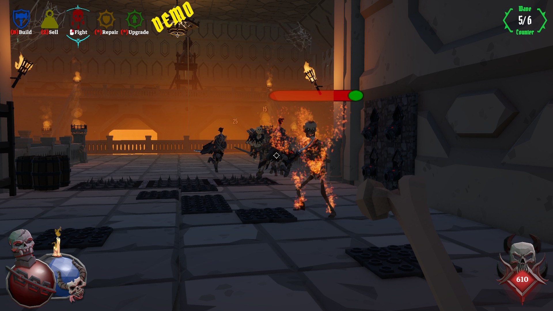 Burning Enemies